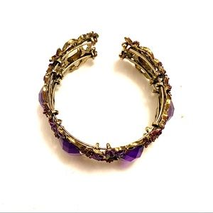 Jewelry - Purple gold rhinestone bracelet Jewelry - Purple gold rhinestone bracelet